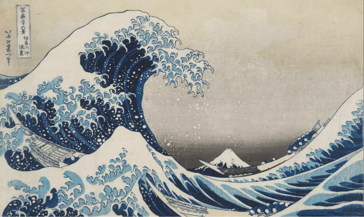 The Great Wave off Kanagawa Print by Hokusai