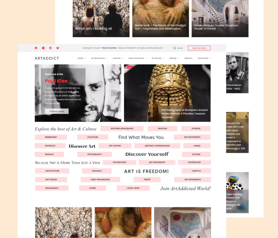 artaddict design artaddictgallery creare siteuri