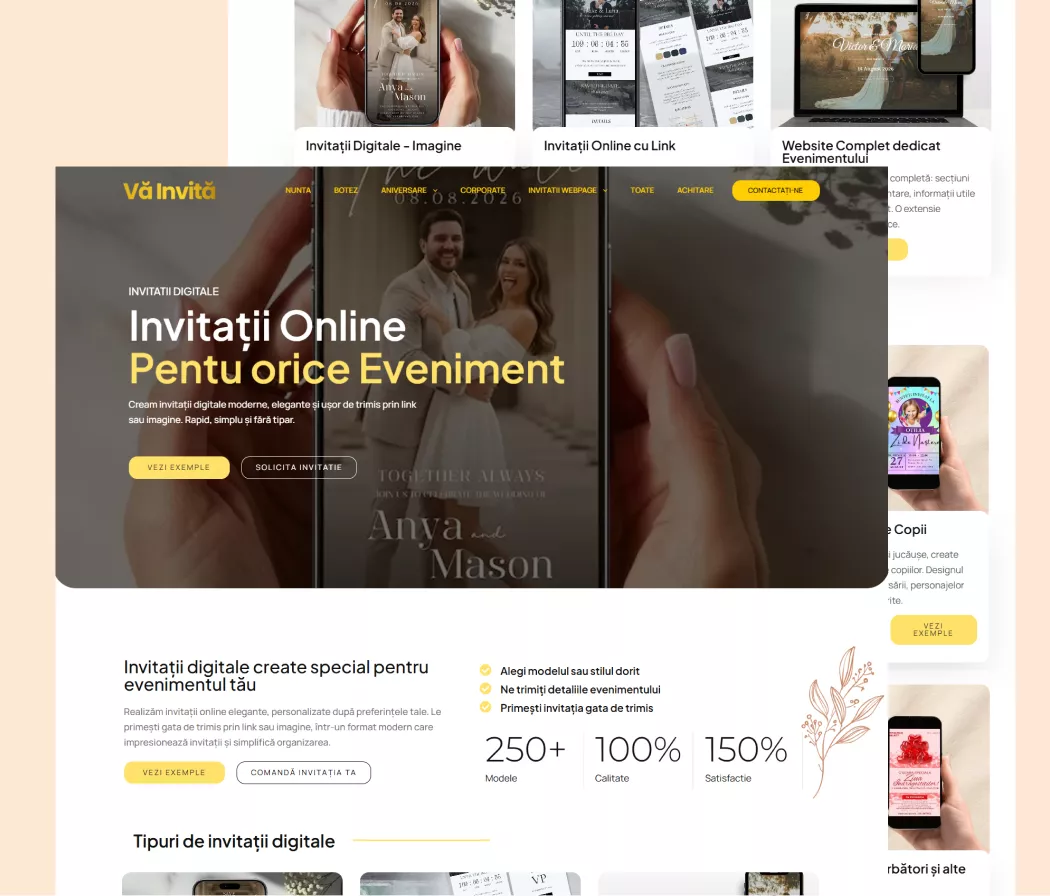 Va Invita platforma online invitations